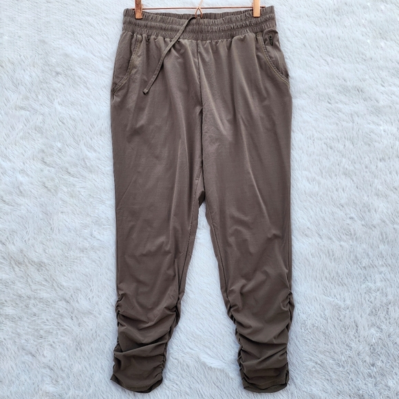 Prana Slate Green Ruched Cuff Railay Pants - Picture 4 of 11